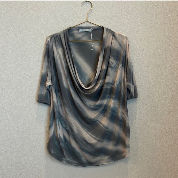 NWOT Generation Love Silk Blend Drape Neck Top Size XS/S - Picture 1 of 9